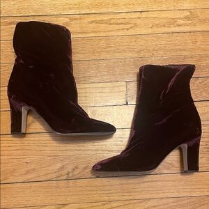 Purple Velvet Ralph Lauren Boots